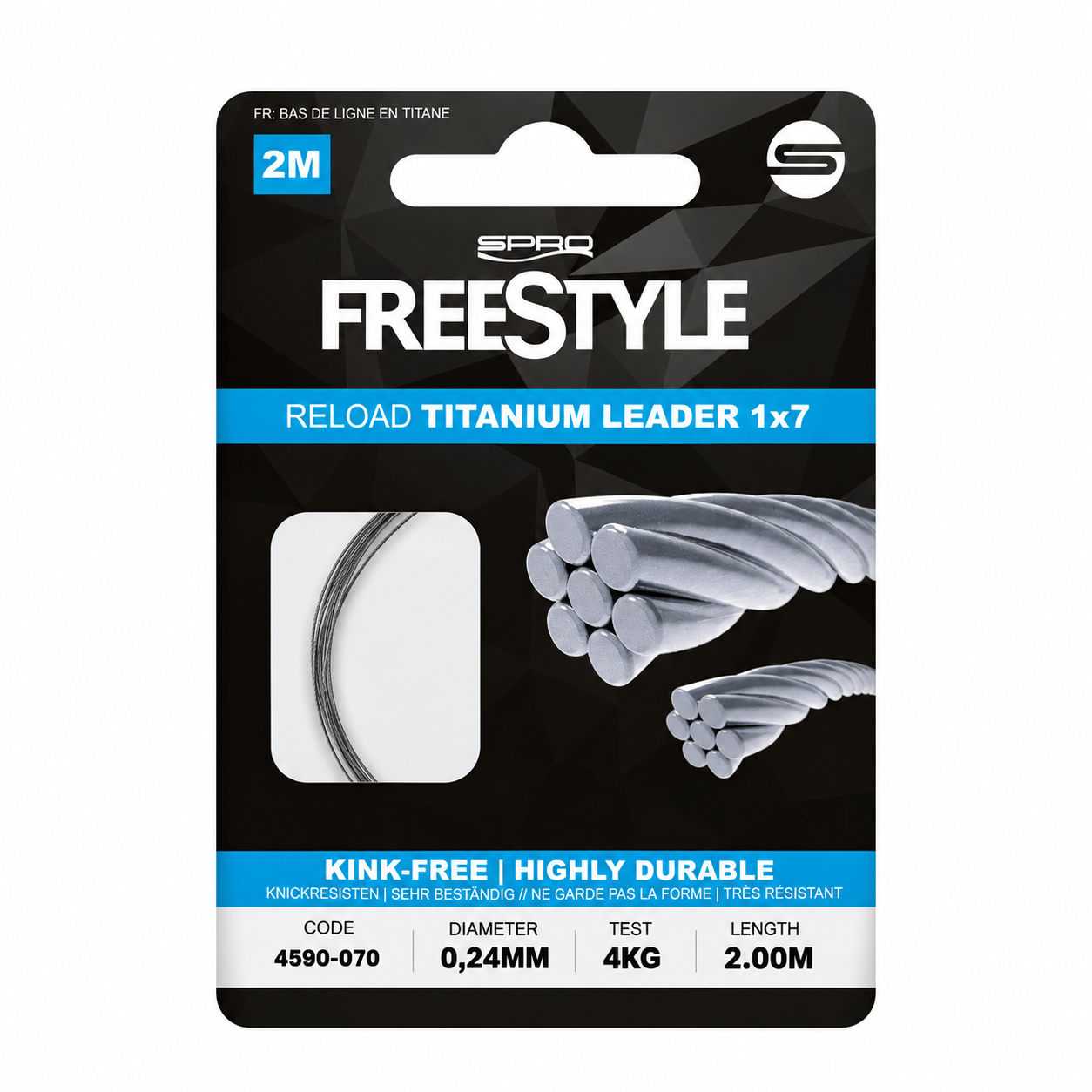 SPRO Freestyle Reload Titaniyum Lider 0,24mm 2m