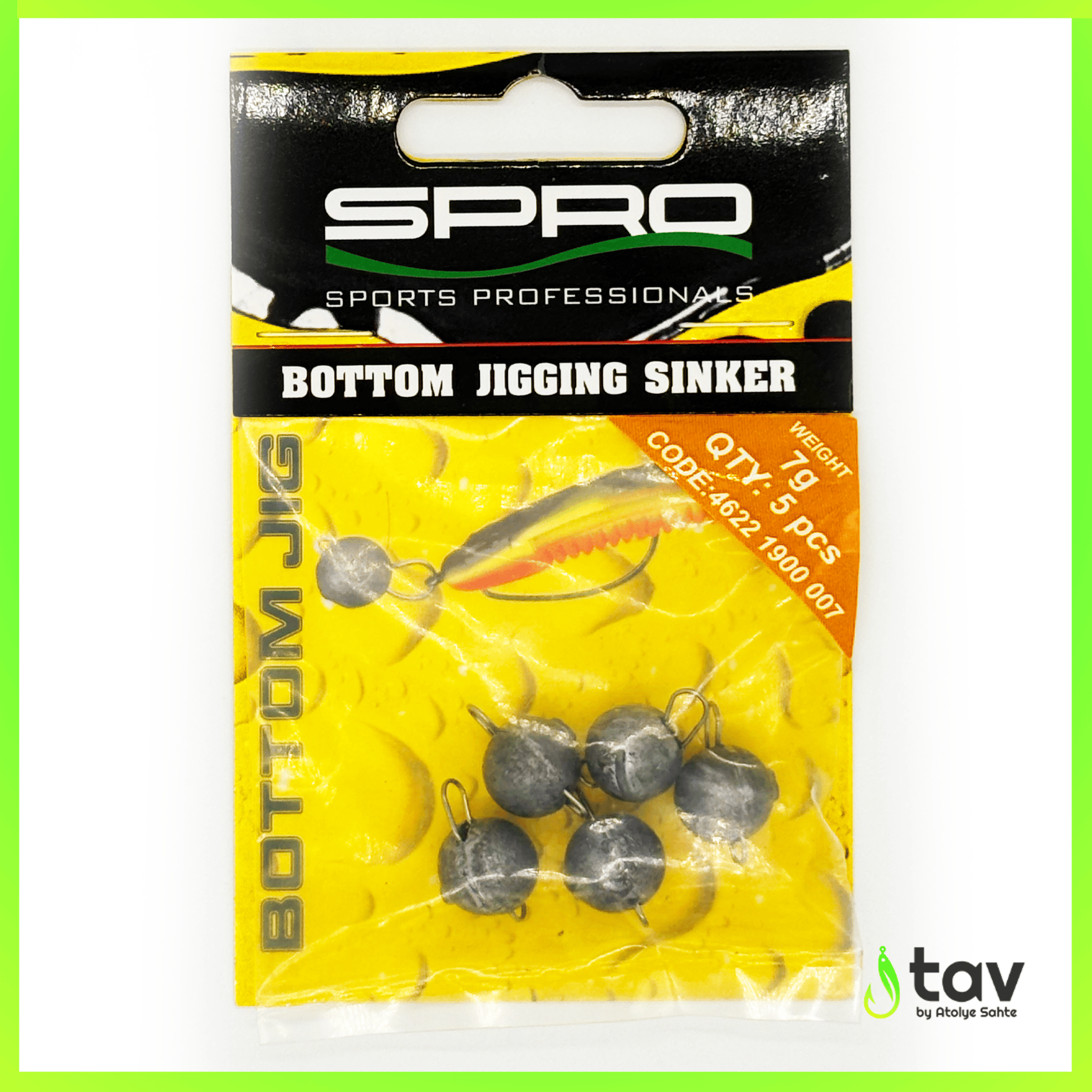 SPRO Rigged Bottom Jig Siyah 7G
