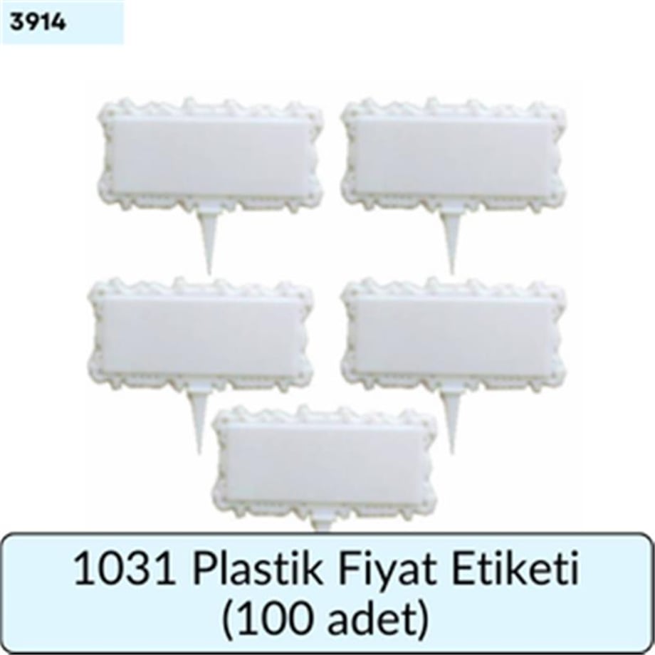 1031 Plastik Fiyat Etiketi (100 Adet)