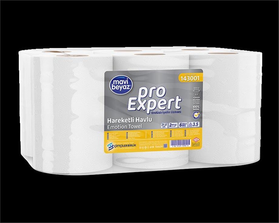 143001 M. Beyaz  Hareketli Havlu 6R 21cm (3,5 KG)