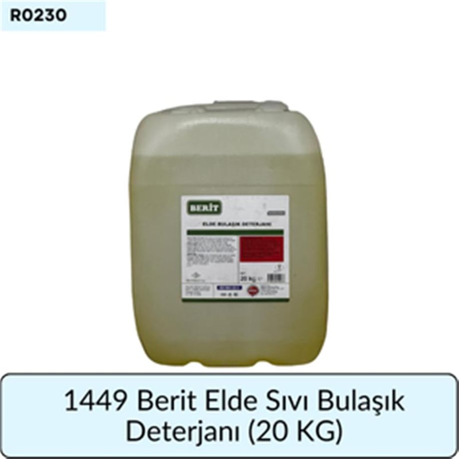 1449 Berit Elde Sıvı Bulaşık Deterjanı (20 KG)