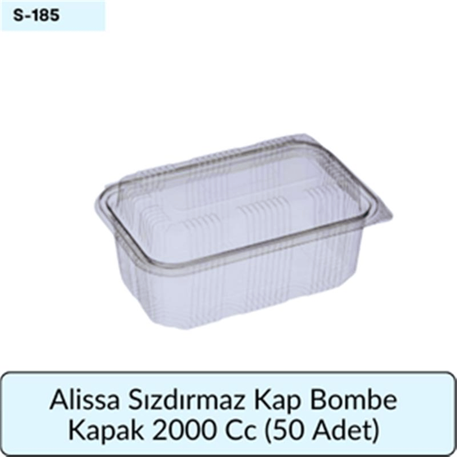 Alissa Sızdırmaz Kap Bomb Kapak 2000 Cc  (50 Adet)