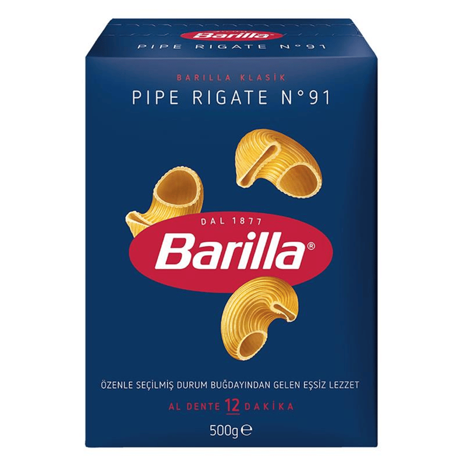 Barilla Makarna Pıpe Rıgate N 91   (500 Gr)