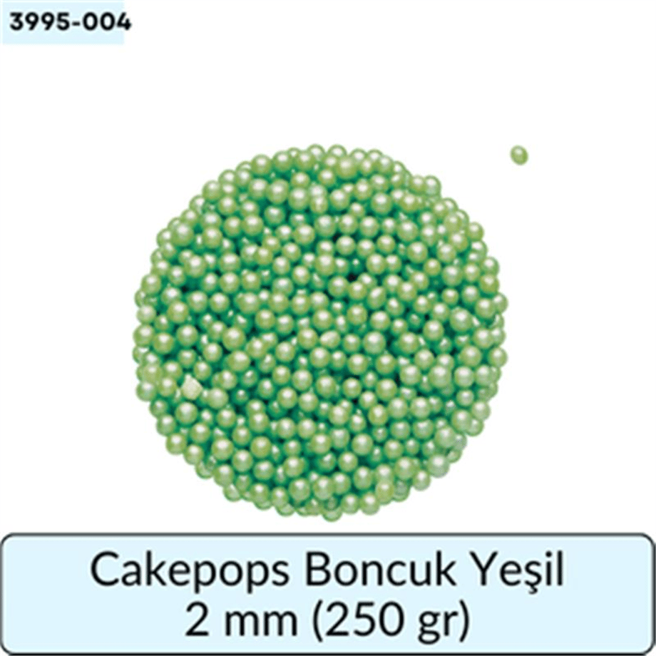 Cakepops Boncuk Yeşil 2 Mm  (250 Gr)