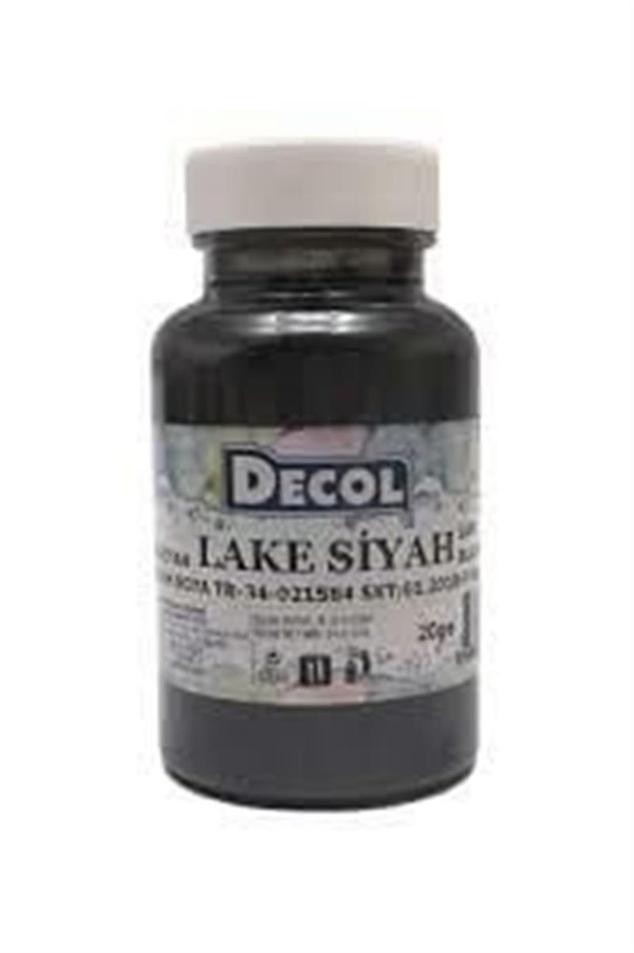 Decol Yağ Bazlı Lake Siyah Carbon Black   (5 Gr)