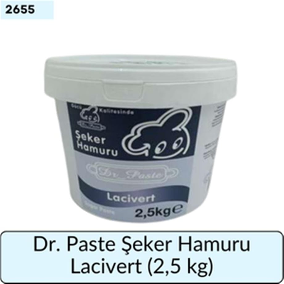 Dr. Paste Şeker Hamuru Lacivert   (2,5 Kg)