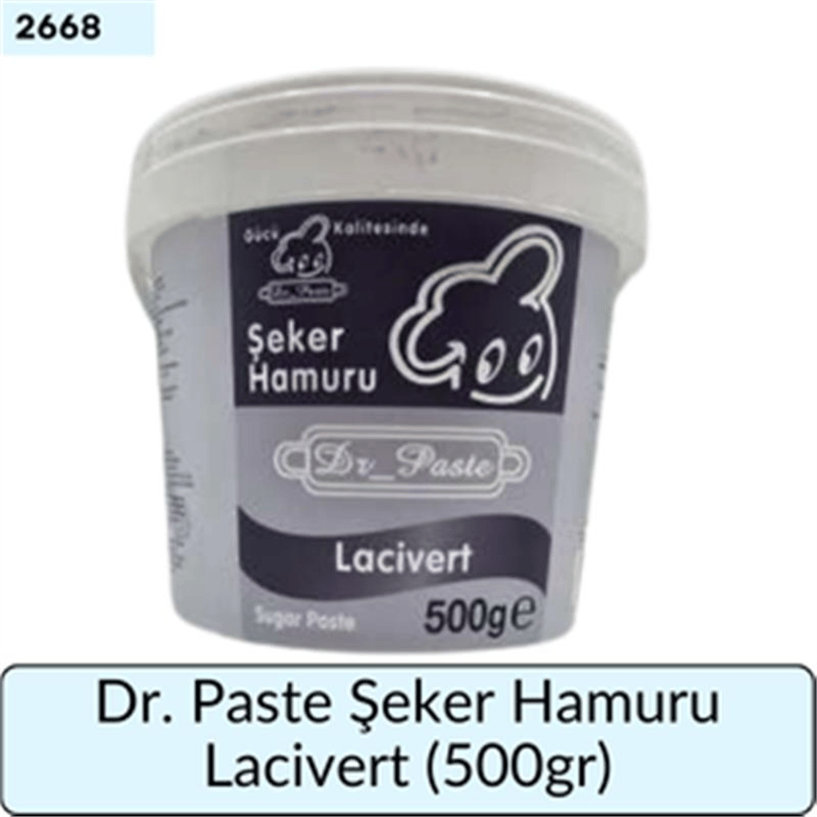 Dr. Paste Şeker Hamuru Lacivert   (500 Gr)