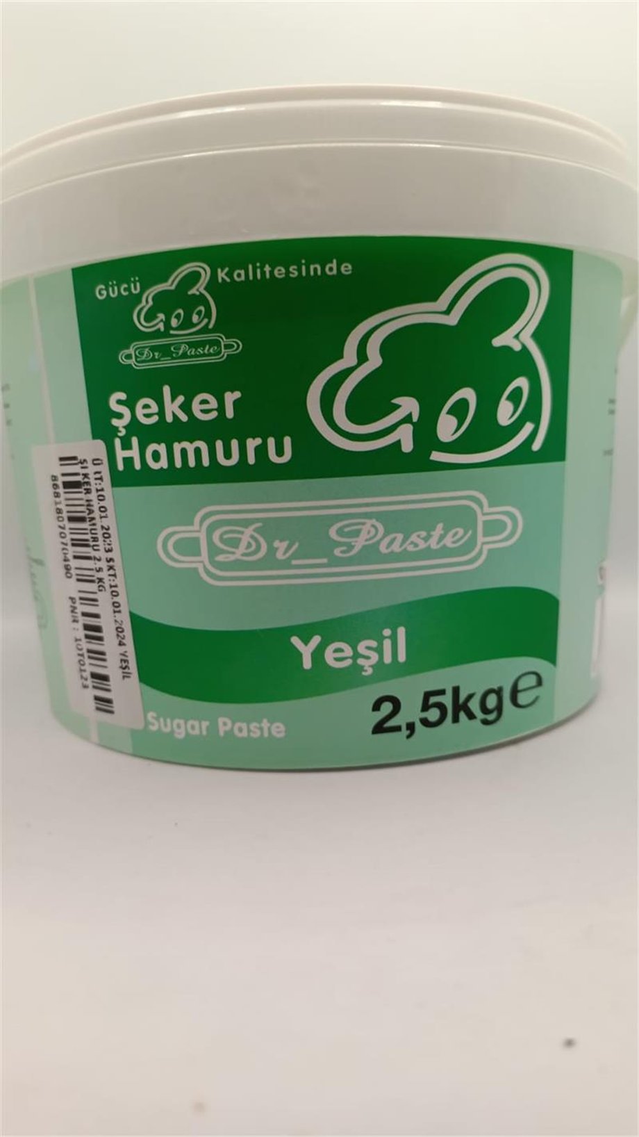 Dr. Paste Şeker Hamuru Yeşil   (2,5 Kg)