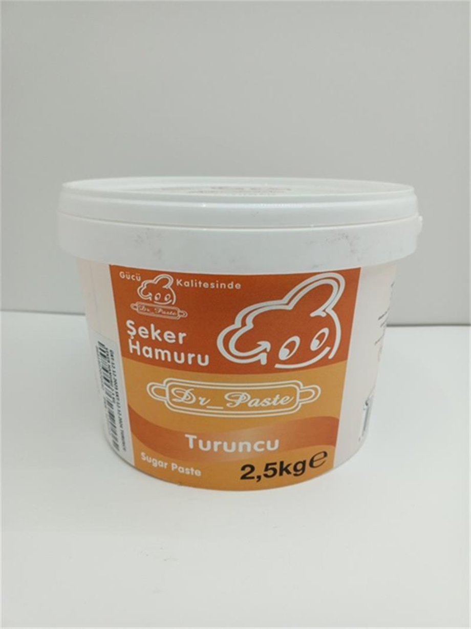 Dr. Paste Şeker Hamuru Turuncu   (2,5 Kg)