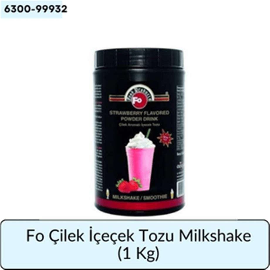 Fo Çilek Aromalı İçecek Tozu Milkshake   (1 Kg)