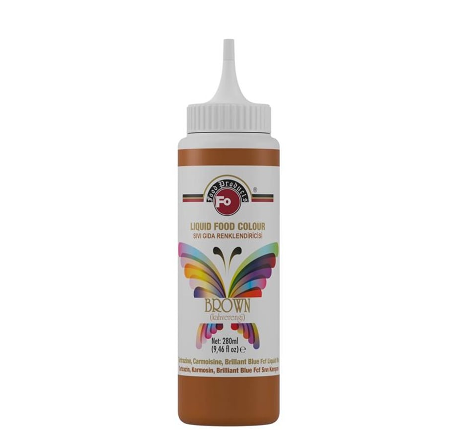 Fo Kahverengi Sıvı Gıda Renklendiricisi   (280 ML)