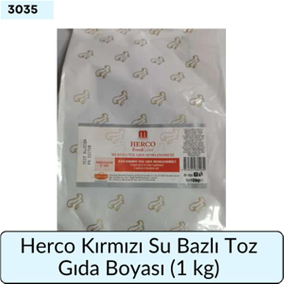 Herco Sarı Su Bazlı Toz Gıda Boyası   (1 Kg)