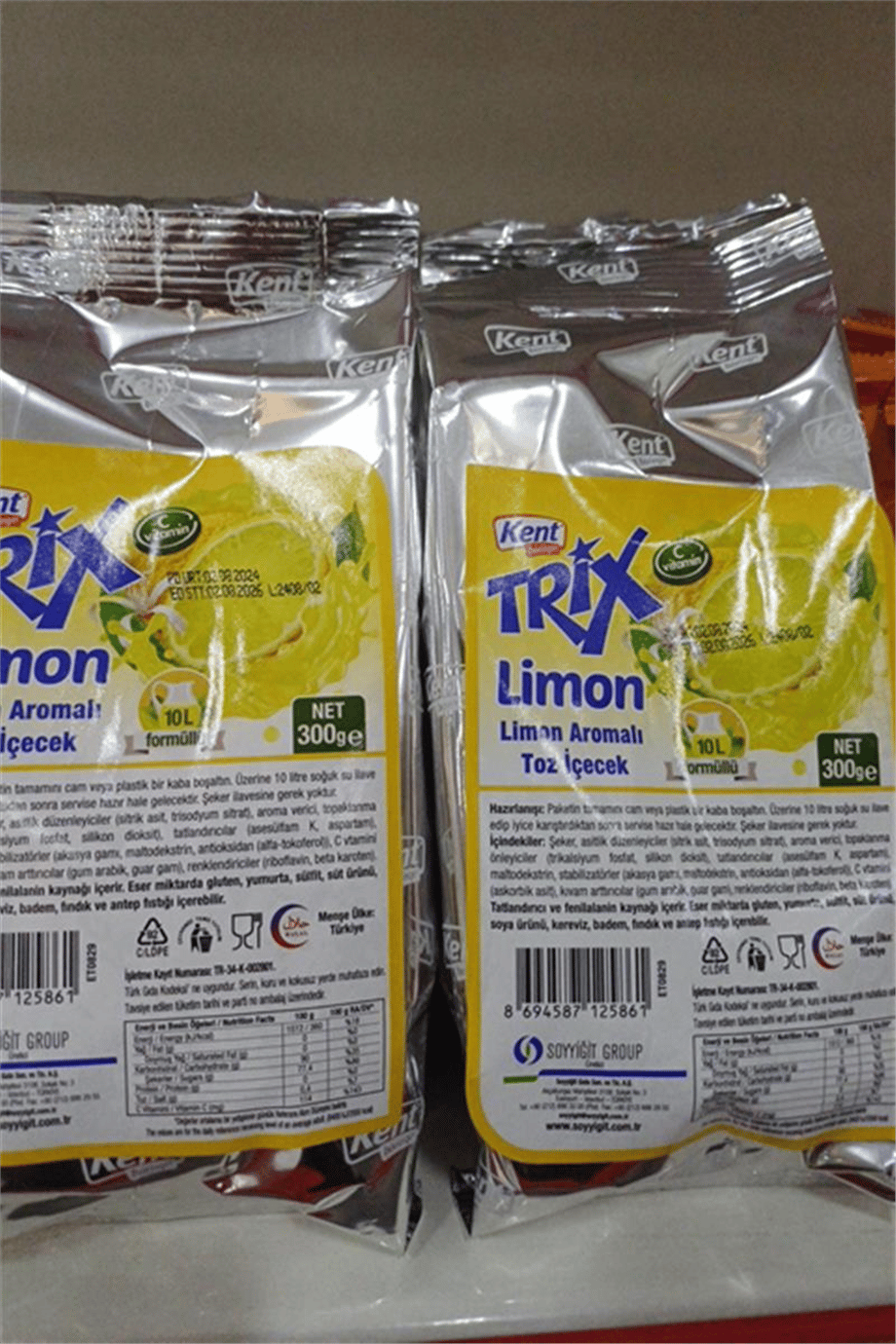 Kent Trix Limon Aromalı Toz İçecek   (300 Gr)