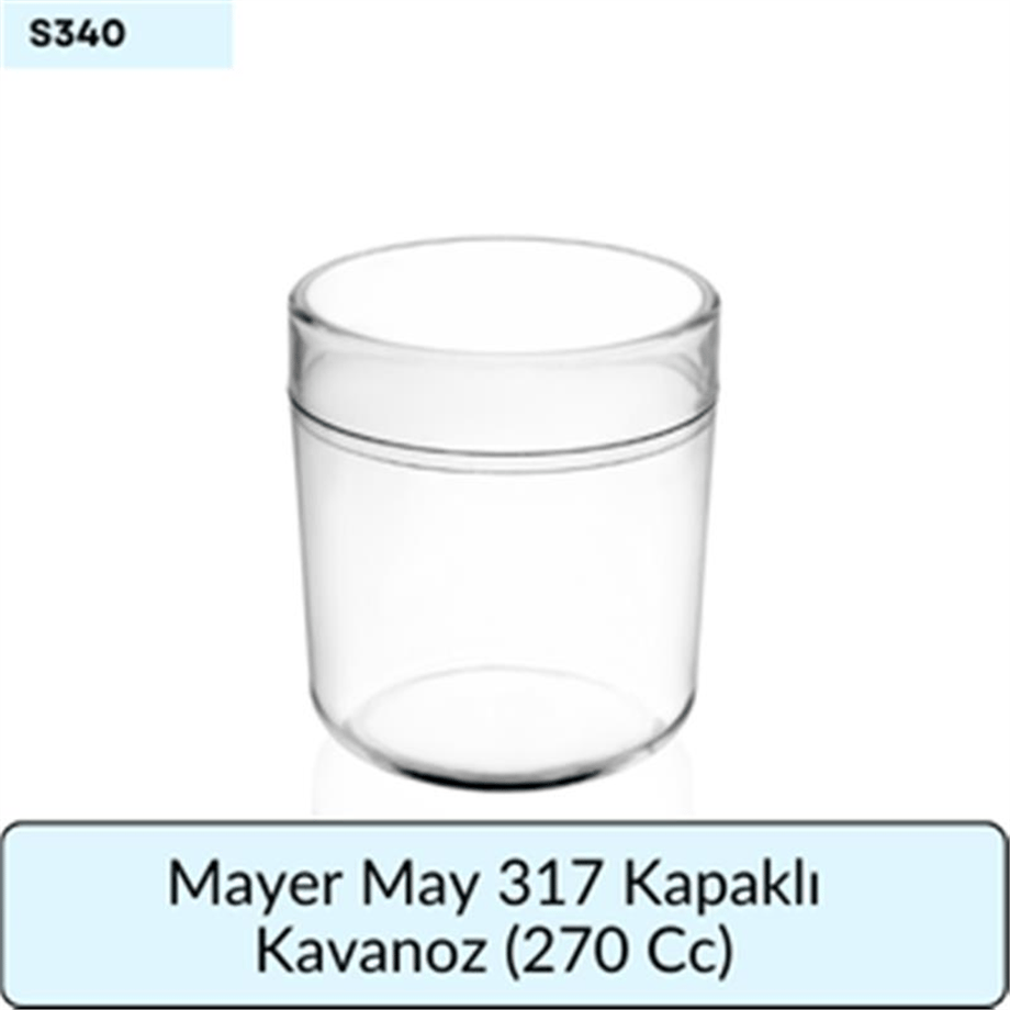 Mayer May 317 Kapaklı Kavanoz  (270 Cc)