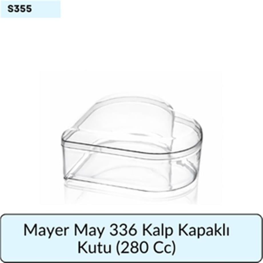 Mayer May 336 Kalp Kapaklı Kutu   (280 Cc)