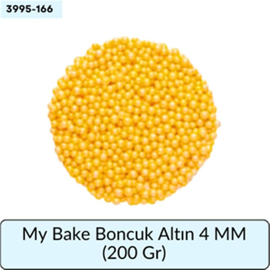 My Bake Boncuk Altın 4 Mm   (200 Gr)