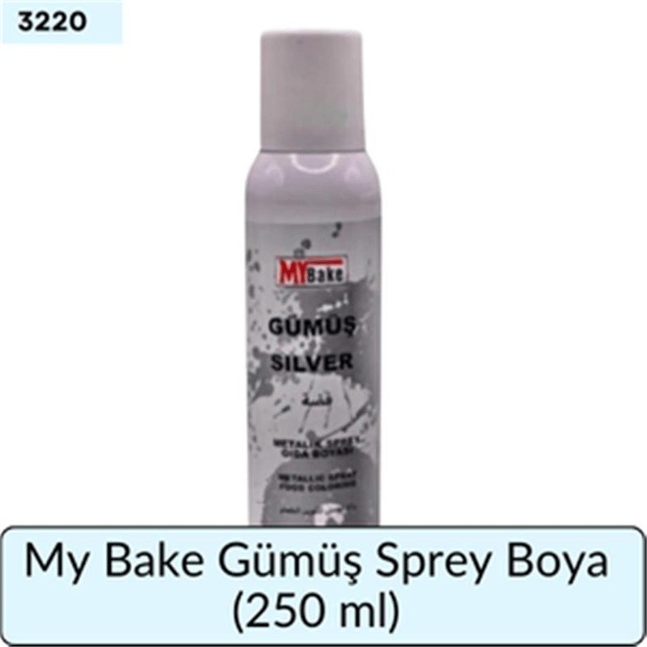 My Bake Gümüş Sprey Boya   (250 ML)
