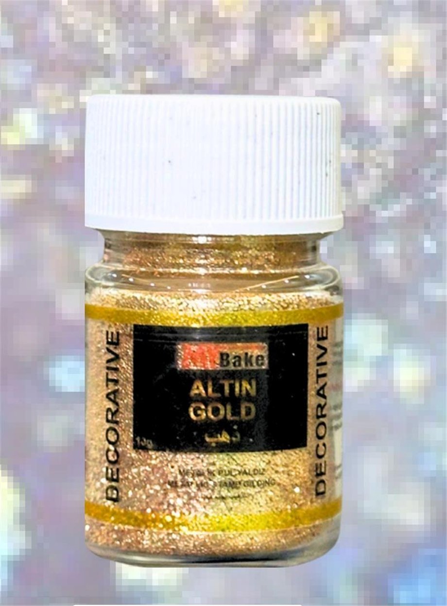 My Bake Metalik Pul Yaldız Altın Gıdadışı  (10 Gr)