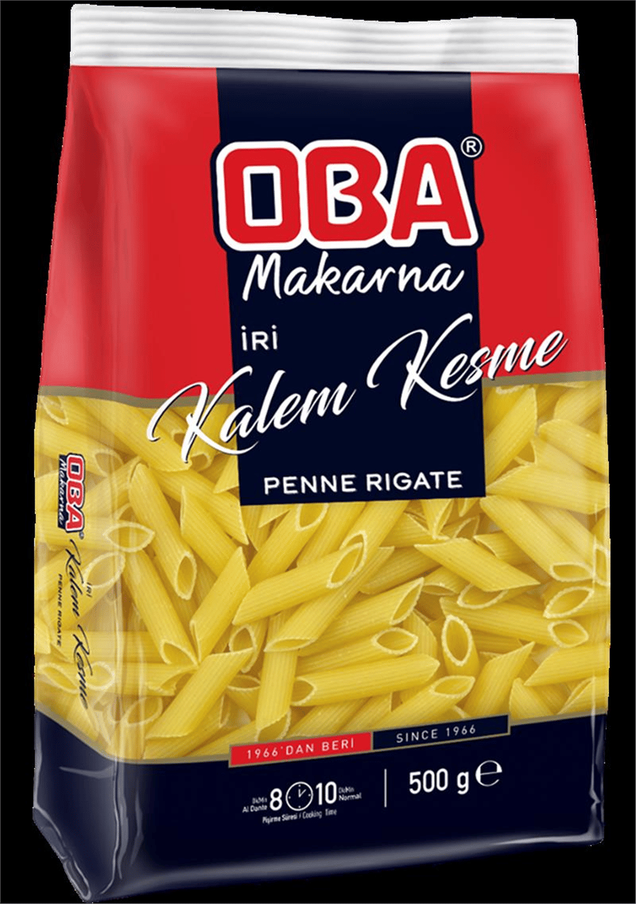 Oba Makarna İri Kalem Kesme   (500 Gr)