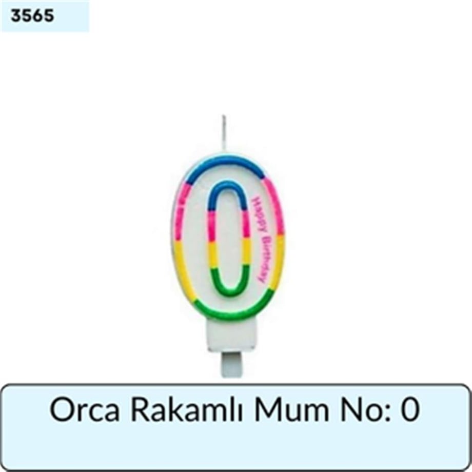 Orca Rakamlı Mum No: 0