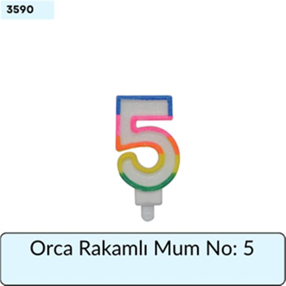 Orca Rakamlı Mum No: 5