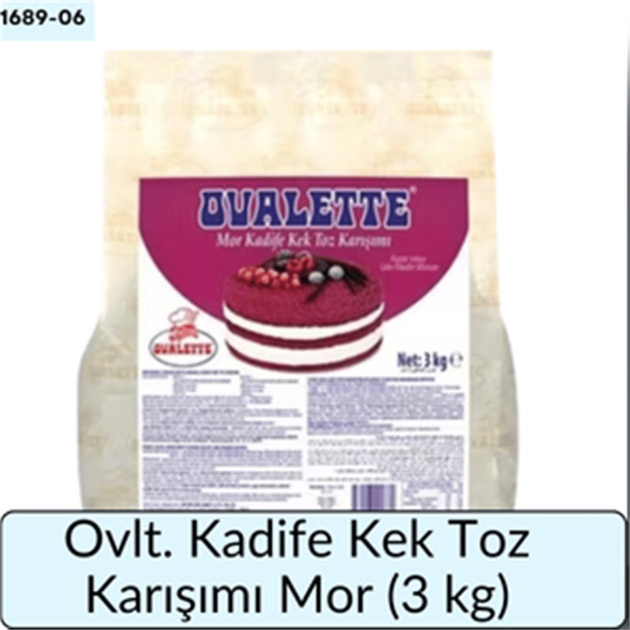 Ovlt. Kadife Kek Toz Karışımı Mor   (3 Kg)