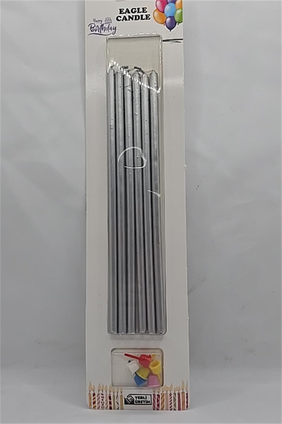 Pasta Mumu Gümüş 20 Cm   (6 Lı)
