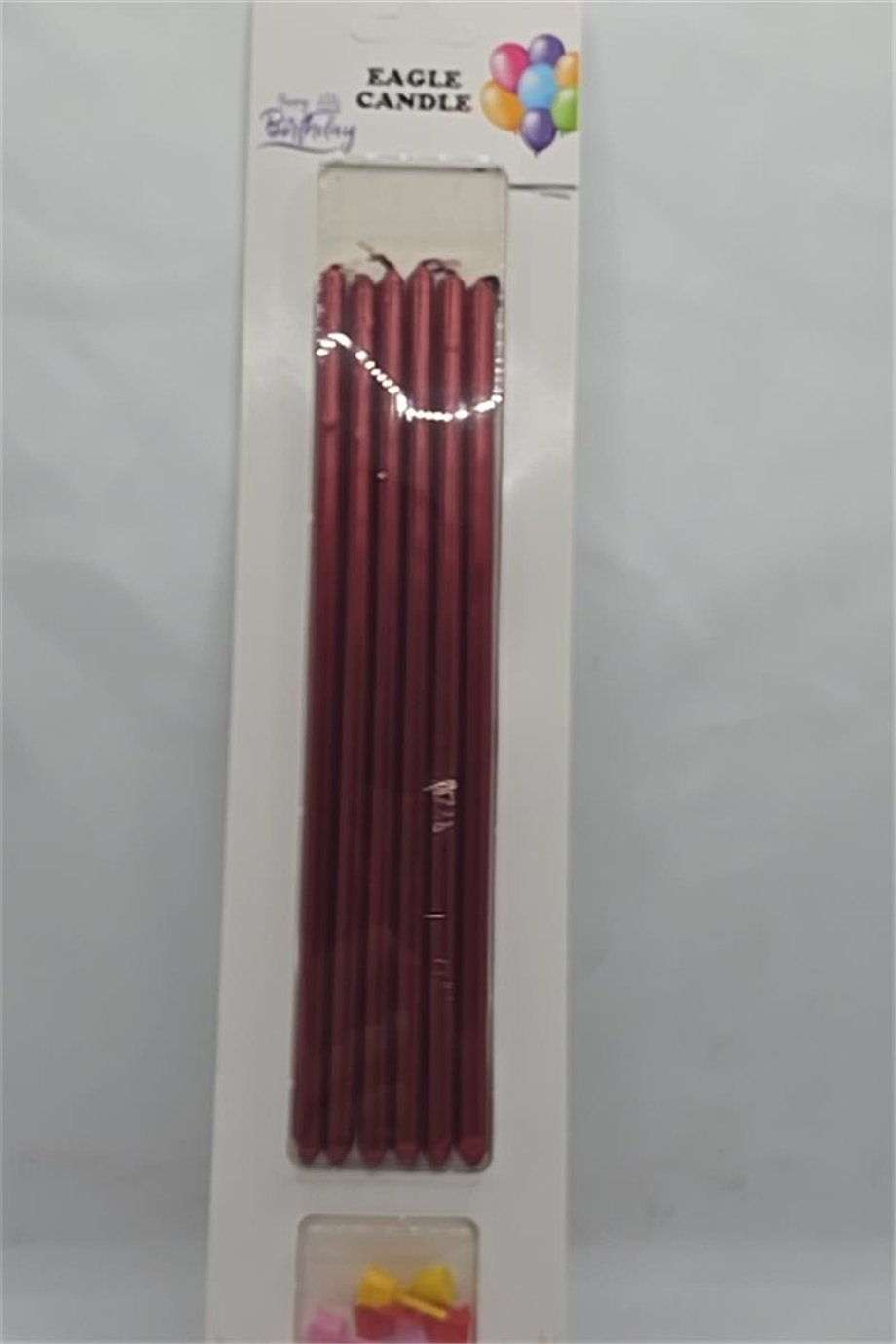 Pasta Mumu Kırmızı 20 Cm   (6 Lı)
