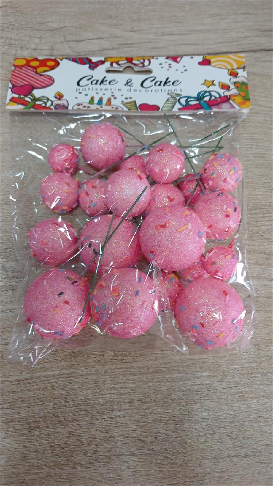 Pasta Üstü Top Süs Mix Pembe