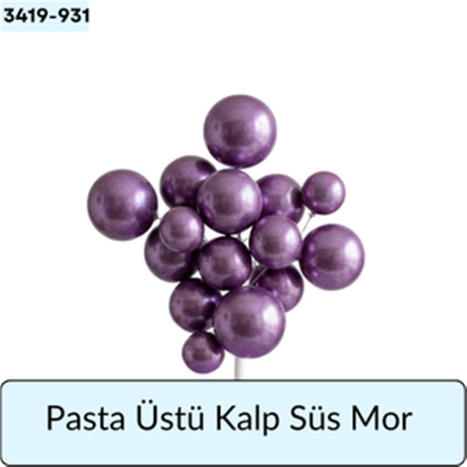 Pasta Üstü Top Süs Mor
