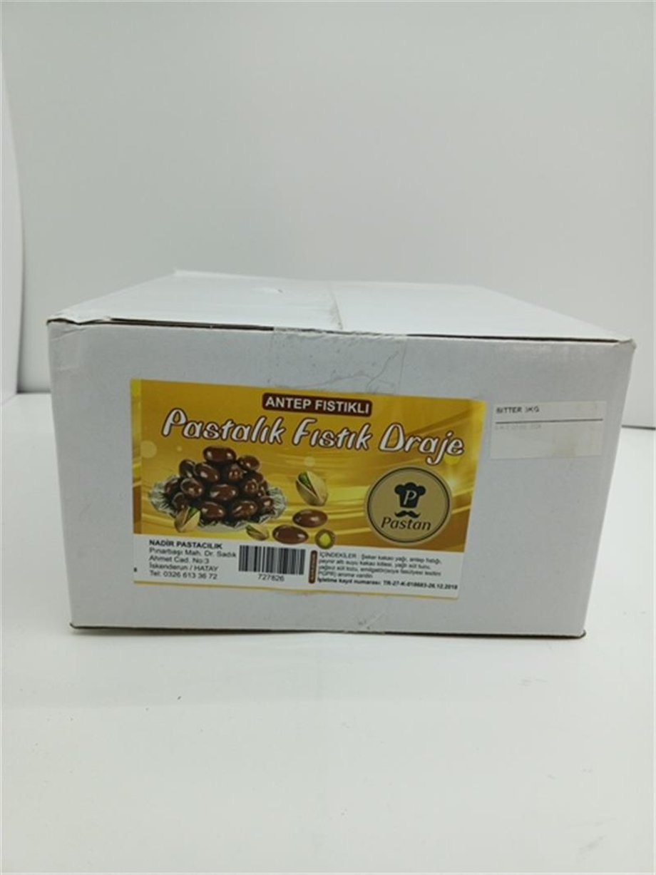 Pastan Fıstık Draje Bitter     (3 kg)