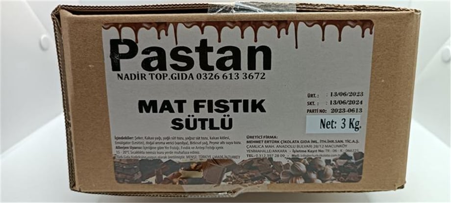 Pastan Fıstık Draje Sütlü     (3 kg)