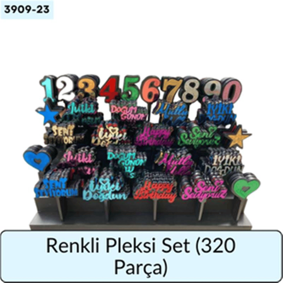 RENKLİ PLEKSİ SET   (320 PARÇA)