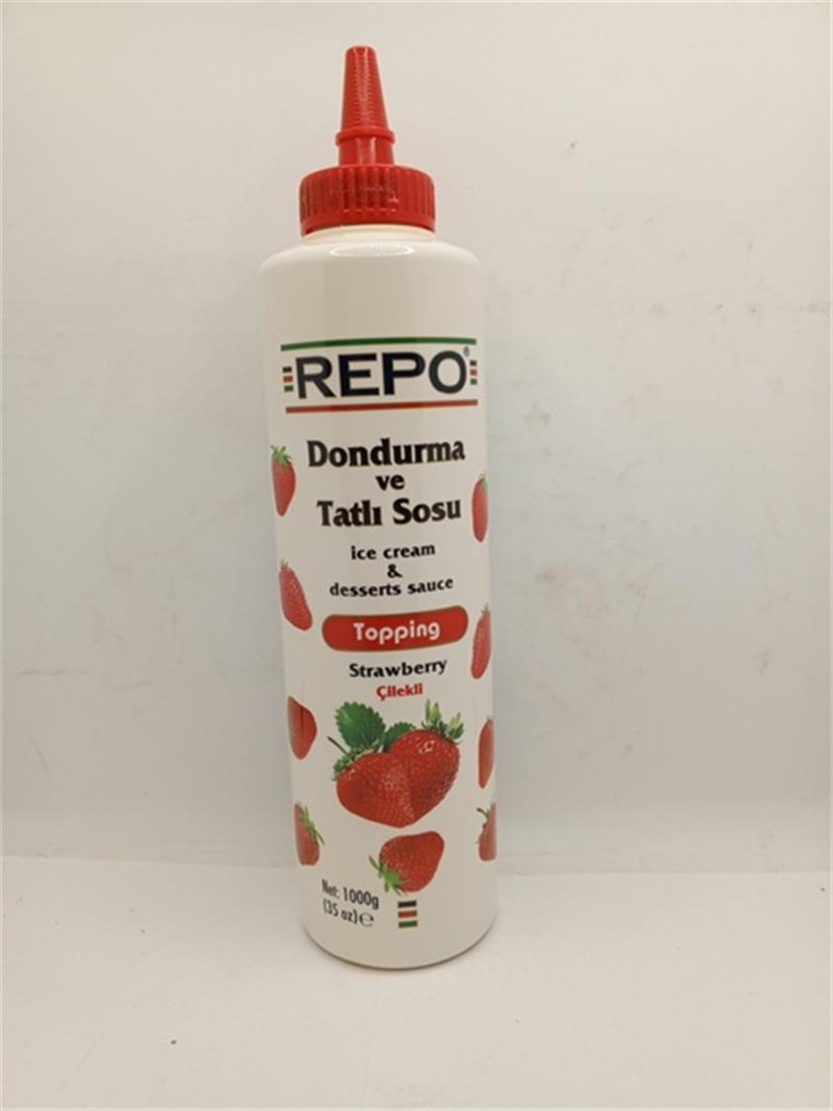 Repo Dondurma Sosu Çilekli   (1 Kg)