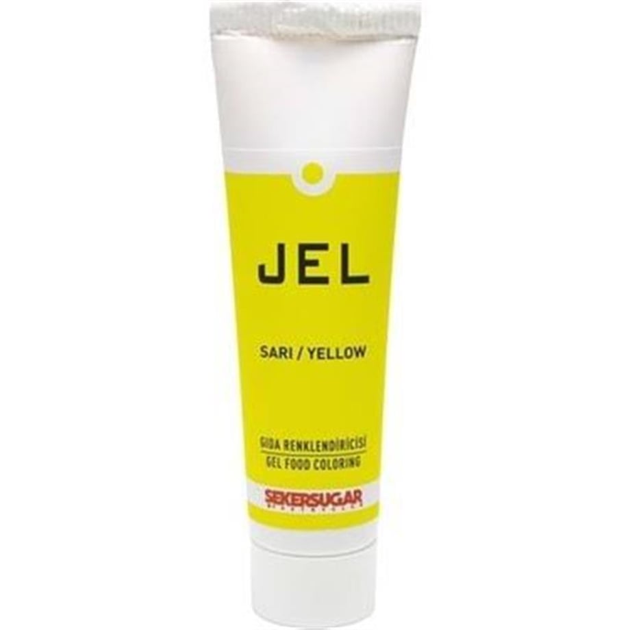 Ş & S Yenilebilir Sarı Jel Gıda Boyası   (100 Gr)