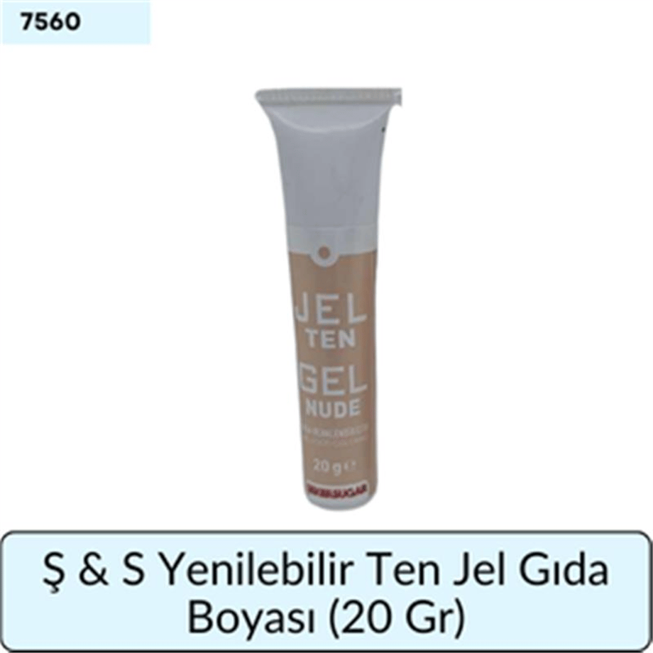 Ş & S Yenilebilir Ten Jel Gıda Boyası   (20 Gr)