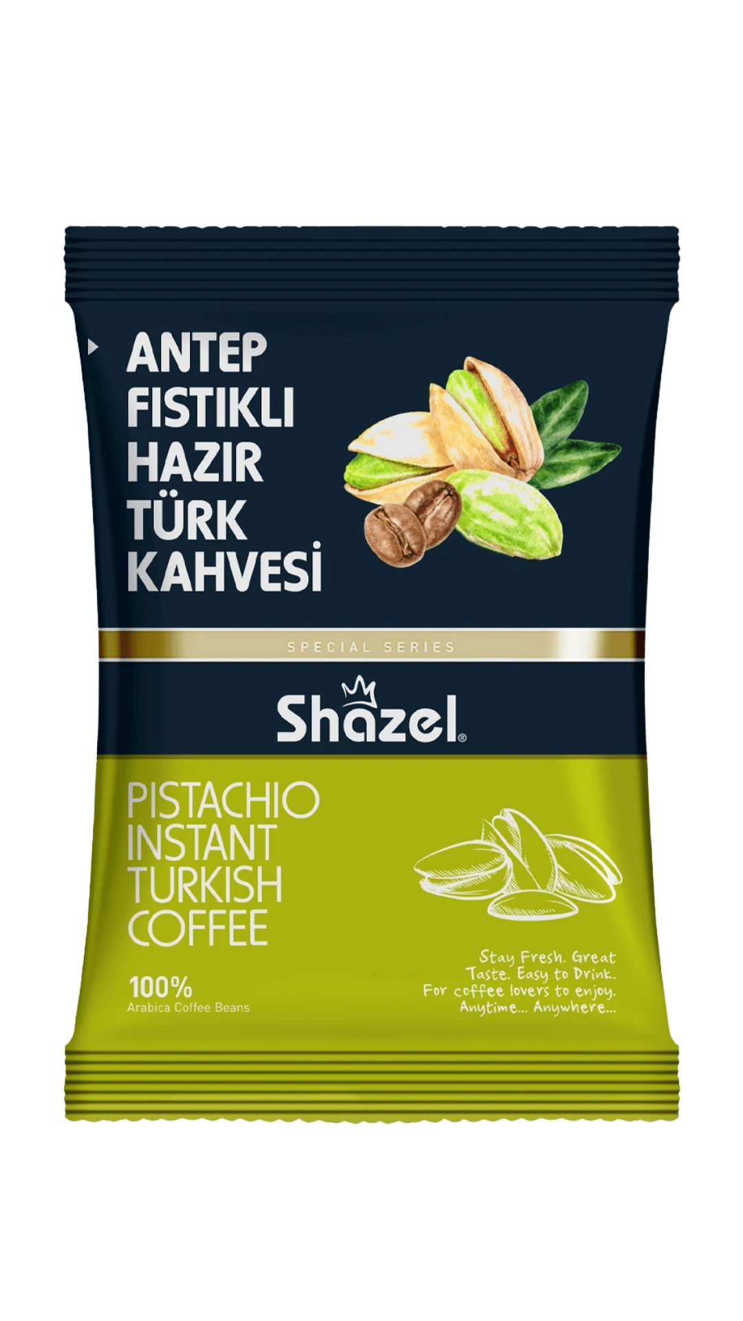 Shazel Antep Fıstıklı Hazır Türk Kahvesi  (200 gr)