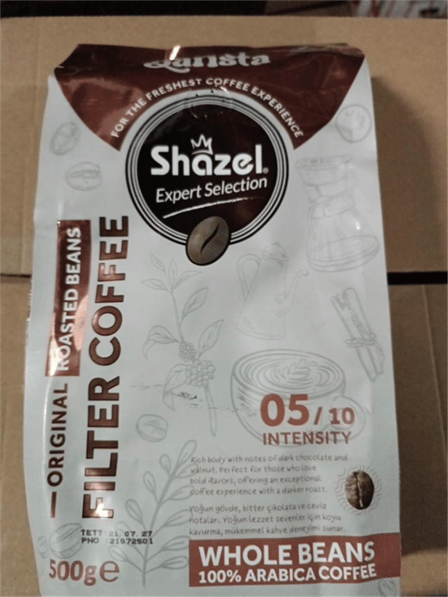 Shazel Çekirdek Filtre Kahve 08/10  (500 gr)