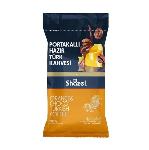 Shazel Portakallı Hazır Türk Kahvesi  (200 gr)