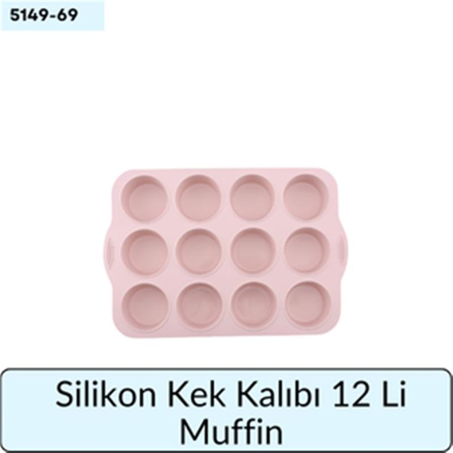 Silikon Kek Kalıbı 12 li Muffin