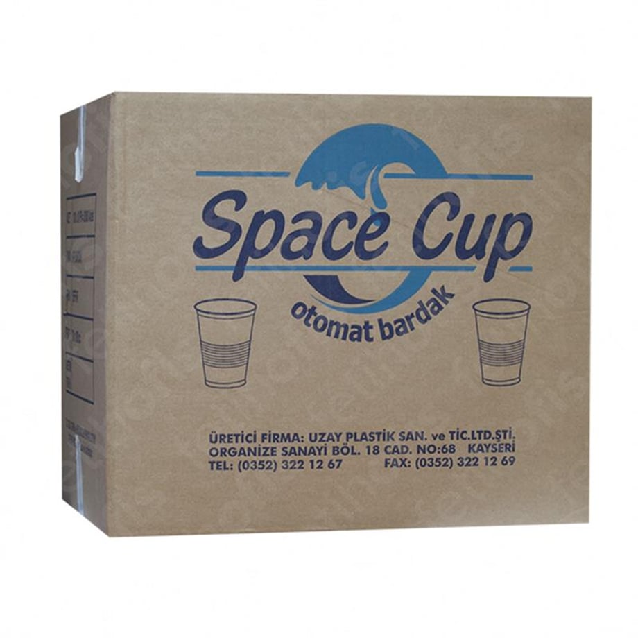 Space Cup Şeffaf Otomat Bardak 180 Cc   (100 AD)