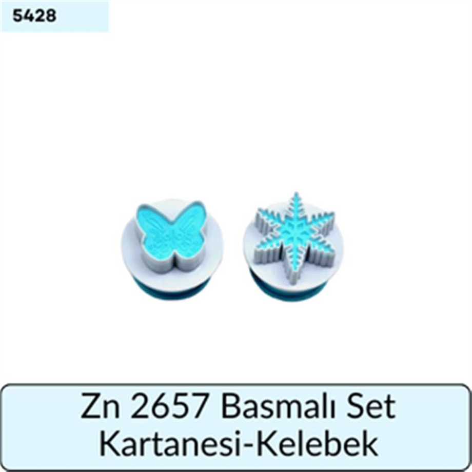 Zn 2657 Basmalı Set Kartanesi Kelebek