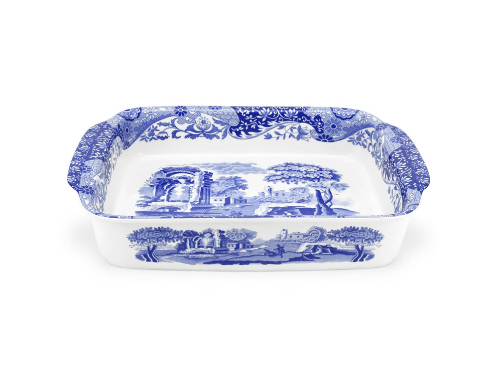 BLUE ITALIAN DİKDÖRTGEN FIRIN SERVİS 30*24 CM