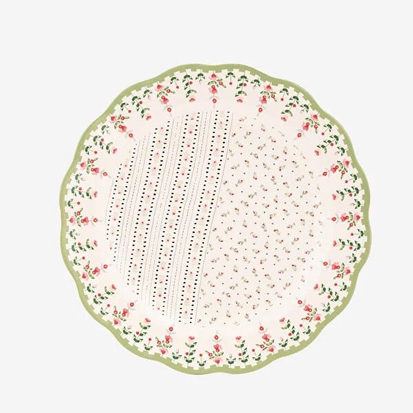 Cath Kidston Yeşil Porselen Yemek Tabağı 26,5 Cm