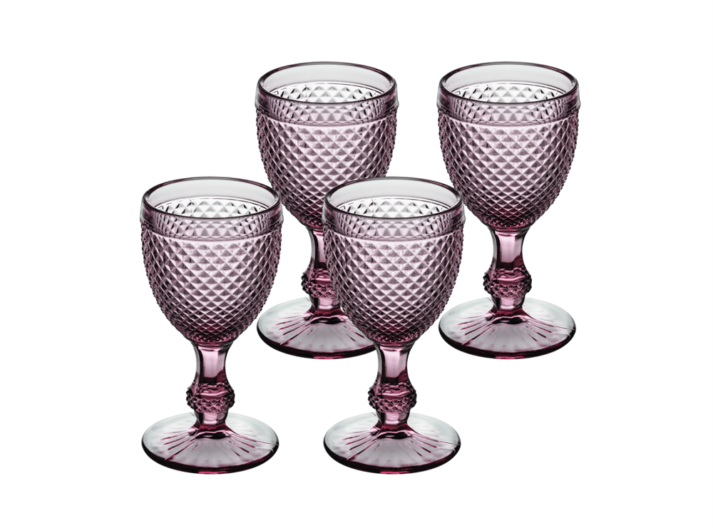 PEMBE CAM KADEH SETİ 280 ML BICOS COLLECTION