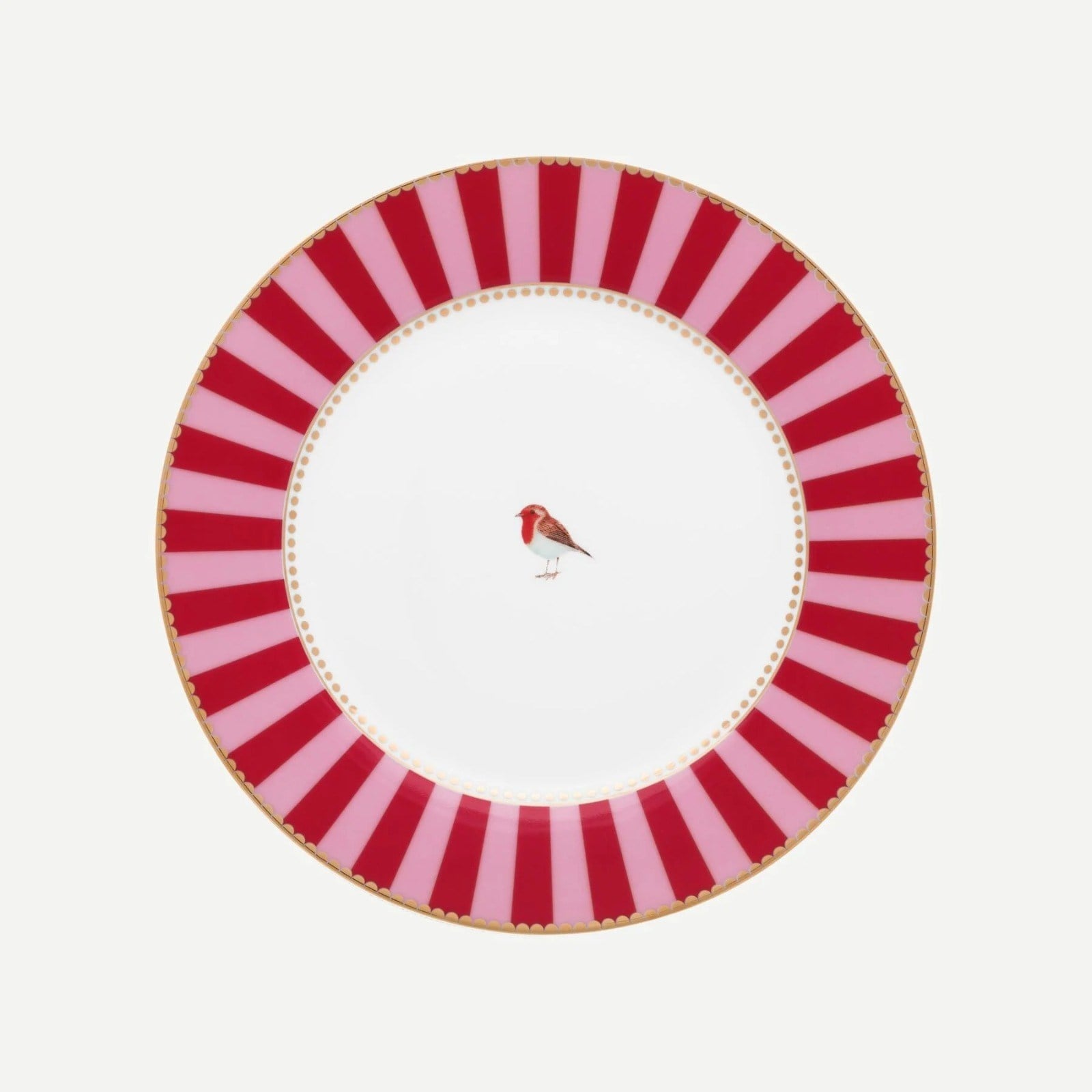 Pip Studio Kırmızı Pembe Porselen Kahvaltı Tabağı 21 Cm
