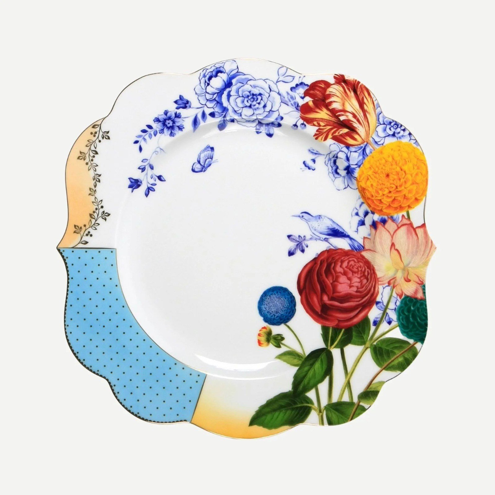 Pip Studio Mavi Porselen Yemek Tabağı 28 Cm 