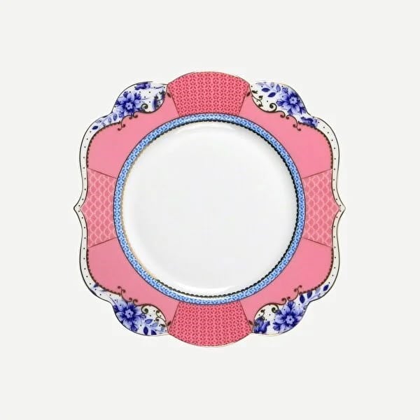 Pip Studio Pembe Porselen Pasta Tabağı 17 Cm 