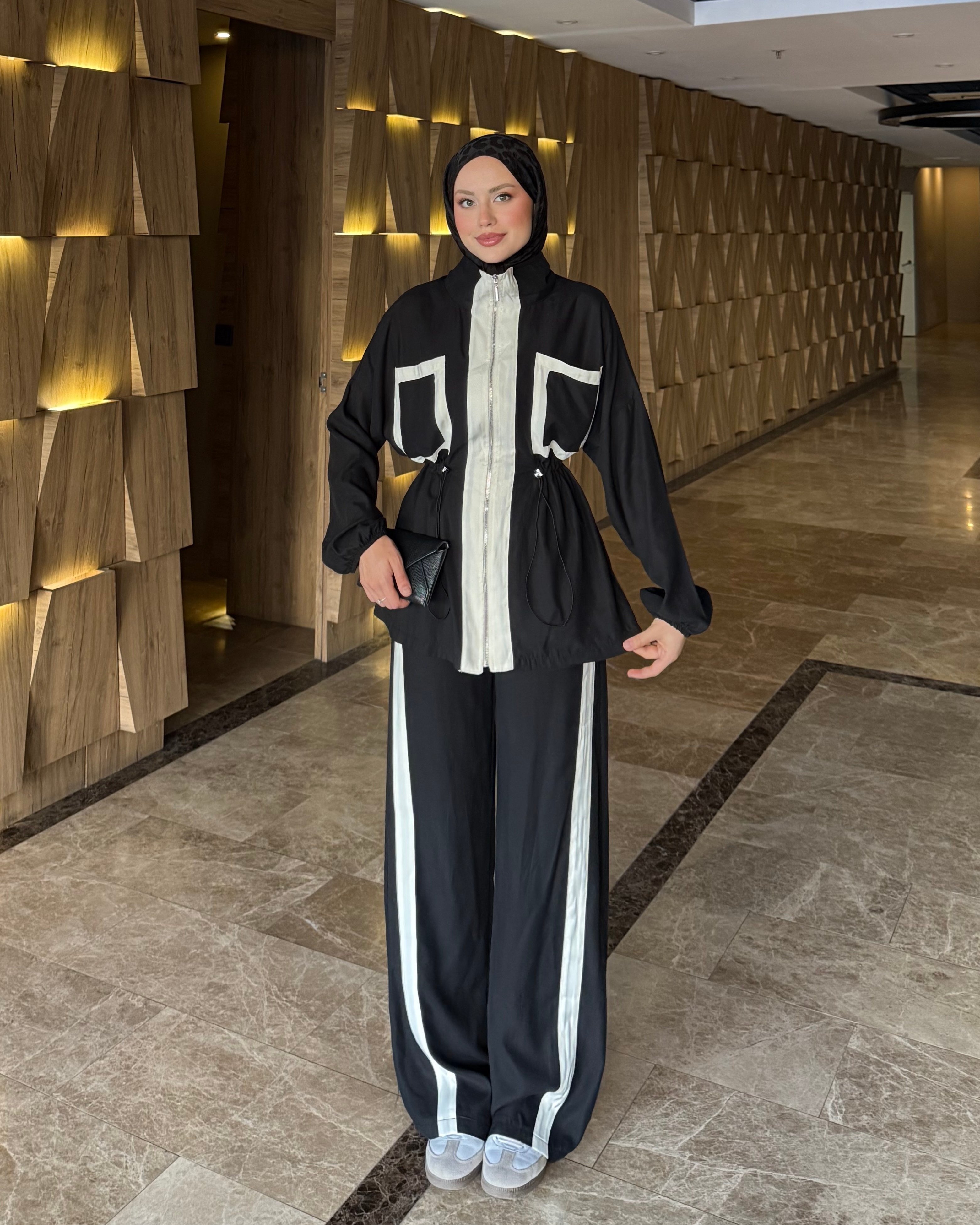 Mela 2li Sport Takım  Siyah