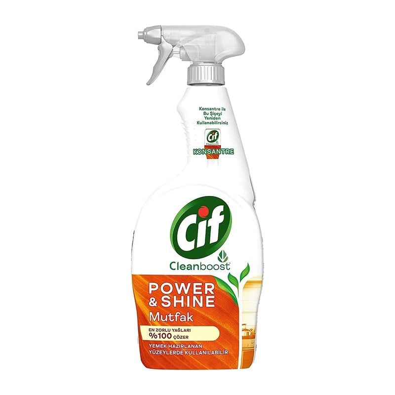 Cif Power Shine Yağ Sökücü Mutfak 750 ml